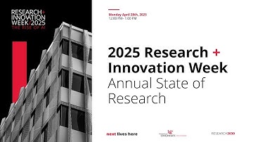 Annual State of Research   Research and Innovation Week 2025