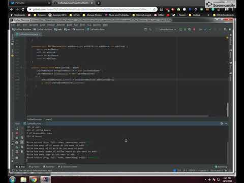 @CodeAndLonely's CoffeeMachine Java Project: Nov 5, 2019