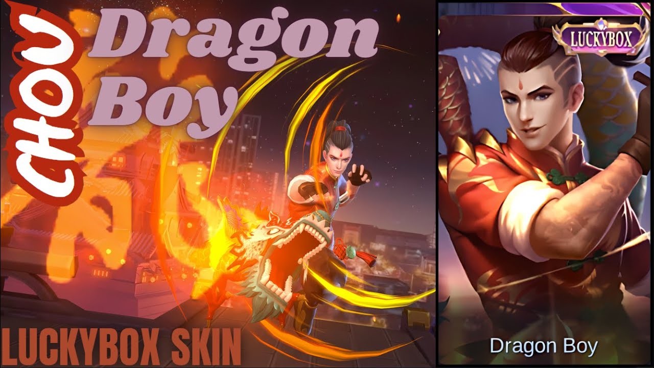Chou "Dragon Boy" Luckybox Skin | MLBB Skin Effects 4K UHD | Skill Effects in Slow Motion