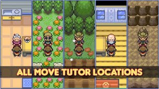 All Move Tutor Locations - Pokemon Hyper Emerald V5.6: Lost Artifacts