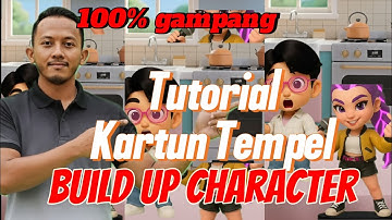 TUTORIAL Kartun Tempel Merangkai Karakter (Build UP) || Step by step 100% gampang || Capcut Editing 