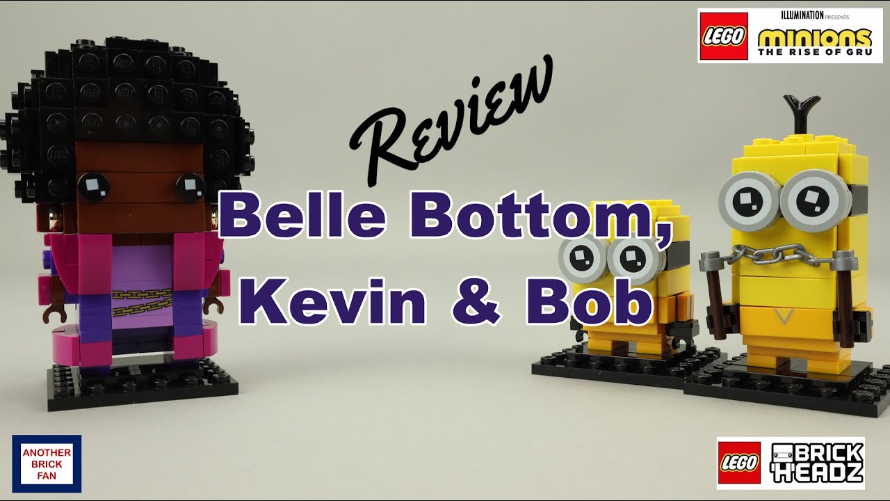 LEGO Brickheadz Belle Bottom, Kevin and Bob review set 40421