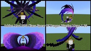 Minecraft Addon Mod RPG Class Spear Of Dragon Warrior Mcpe 1.26