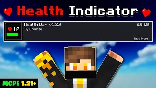 Health Bar &amp; Damage Indicator Mod for MCPE 1.21+ 🔥 | Minecraft PE Addon