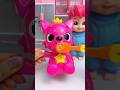 Bebefinn & Pinkfong Brushing Teeth | Satisfying ASMR Unboxing Toys #shorts
