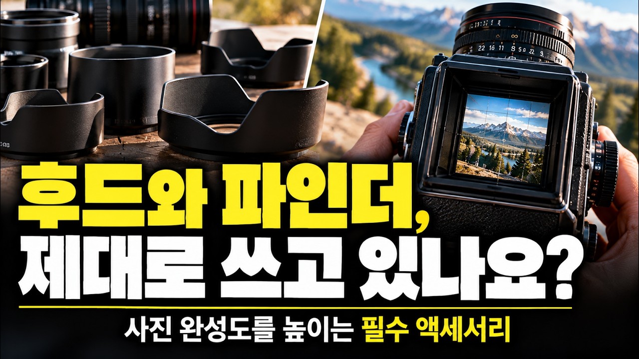 [친절한 사진수업] 23강: 사진 퀄리티를 바꾸는 필수 액세서리! 렌즈 후드와 뷰파인더의 비밀