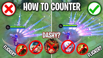 TUTORIAL GUSION HOW TO COUNTER DASHY HEROES AND FLICKER! | GUSION TIPS & TRICKS | MLBB