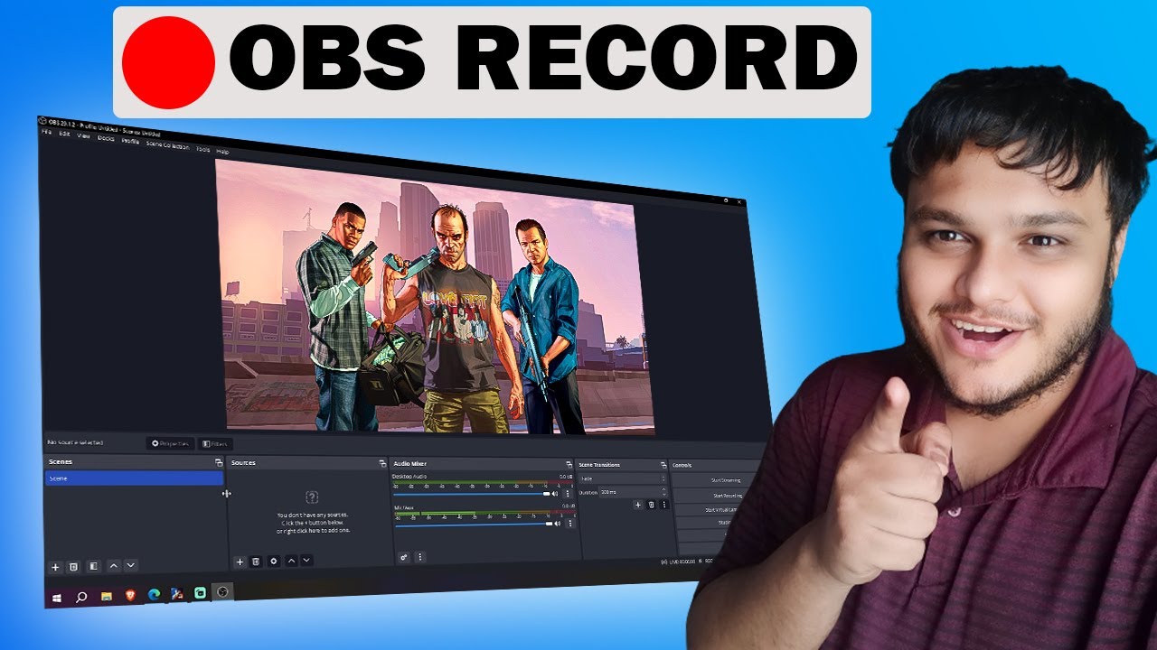 How To Record Gameplay With OBS Studio (2023) in Hindi - YouTube