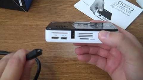 Aaxa Projector setup and connectivity