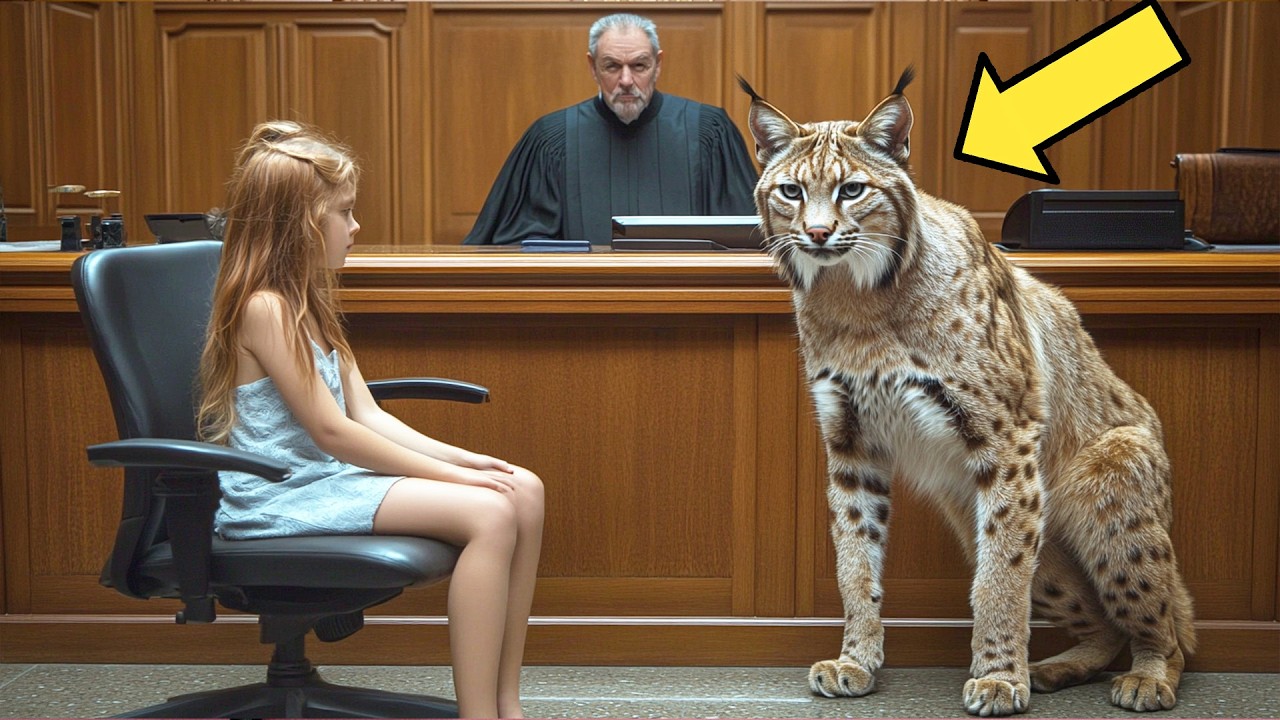 Little Girl and Her Bobcat Stun the Courtroom—Judge Stops Trial After Shocking Reaction!