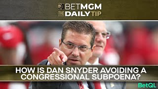How is Dan Snyder avoiding a Congressional Subpoena?