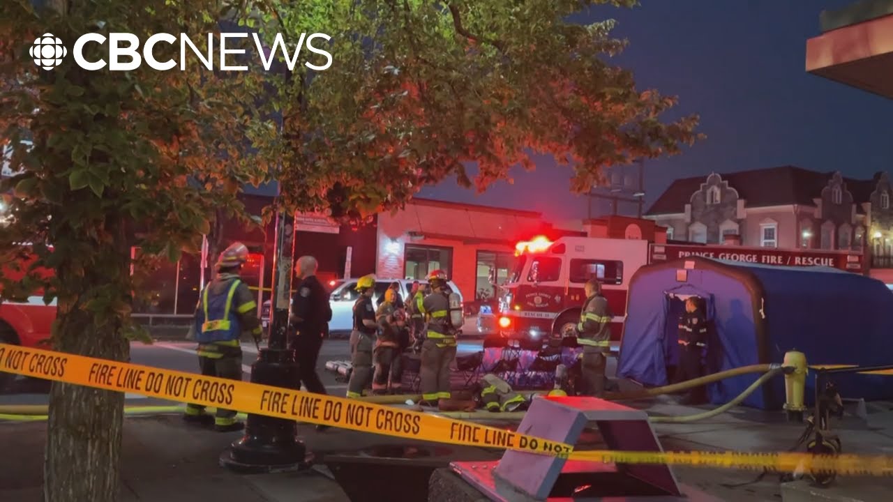 Владельцы бизнеса в Принс-Джордже (Британская Колумбия) митингуют в поддержку общественной безопа...