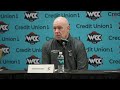 2023-2024 Men's Basketball vs Saint Mary's Post Game Press Conference