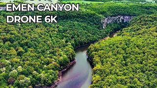 Flying Through The Canyon — DJI 6K Footage of Emen’s Waterfalls