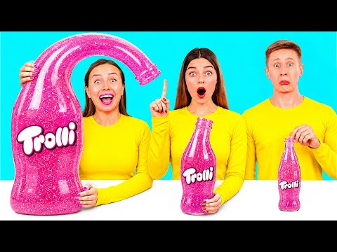 Big, Medium and Small Plate Challenge | Funny Food Recipes