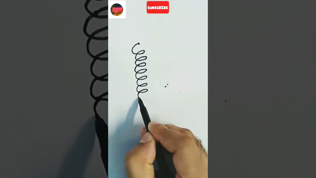 Draw a simple spring using these simple steps 