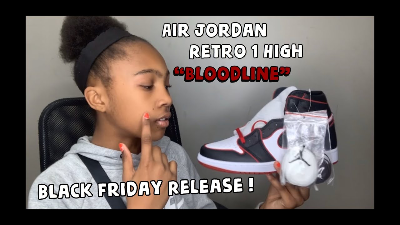 Air Jordan Retro 1 Bloodline Black Friday Early Look! YouTube