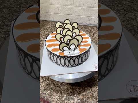 Butterscotch Cake Design Tutorial #trending #butterscotchcake #shorts #viral #ytshorts