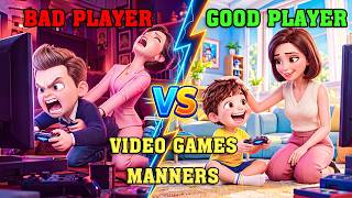 Bad Player vs Good Player – Who Has Better Video Game Manners? 😈😇| Easy English Listening Story (A2) screenshot 3