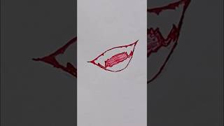 Drawing Vampire Fangs! 🩸✨ #shorts #drawing #animeart