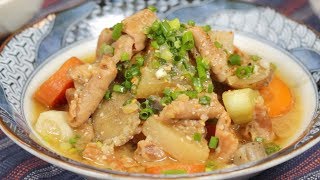 Motsu Nikomi Recipe (Pork Chitterlings and Vegetable Stew Using Pressure Cooker)  | Cooking with Dog
