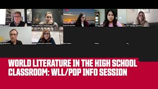 World Literature in the High School Classroom: WL/PDP Information Session