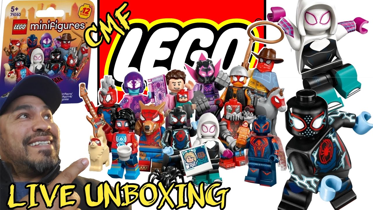 $50 LEGO GIVEAWAY LIVESTREAM w/ BlocksBricks! Unboxing LEGO Spiderman CMF!