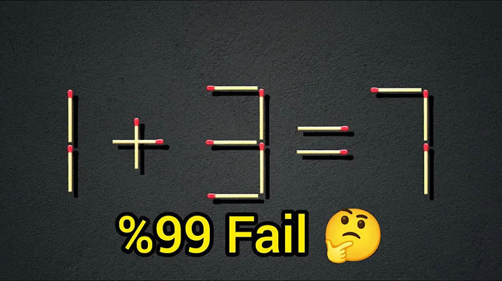 Move only 1 stick to fix the equation | Tricky matchstick puzzle that can trick your brain