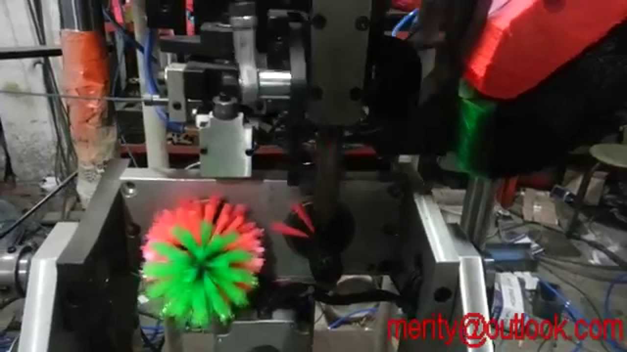 2 color toilet brush making machine YouTube