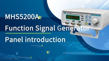 MHS5200A Function Signal Generator Panel introduction
