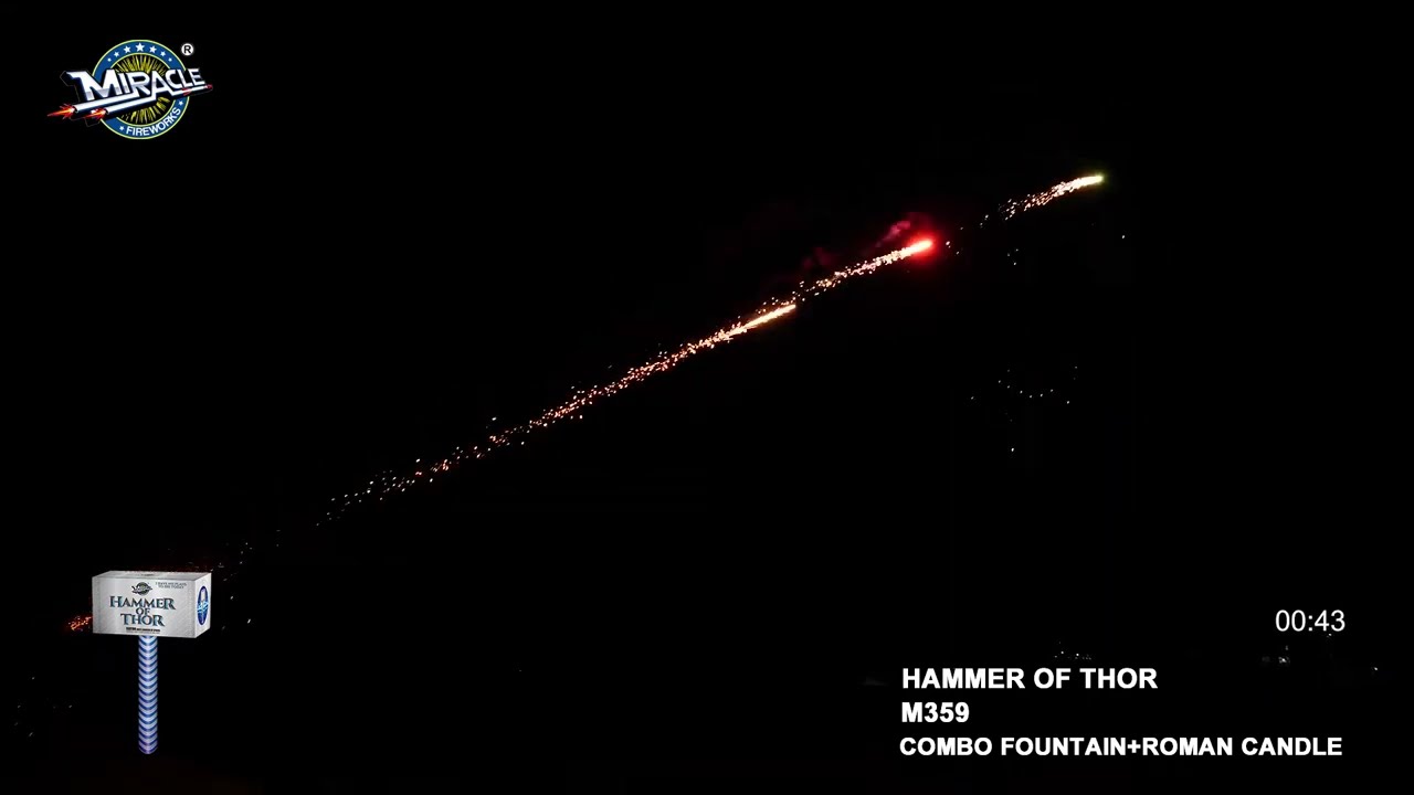 HAMMER OF THOR (Fountain & Roman Candle Combo) MIRACLE RC-M359
