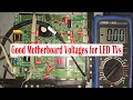 LED TV Motherboard All Common Voltage Details || TP.MS358.PB802 LED TVs Motherboard Voltage Checking