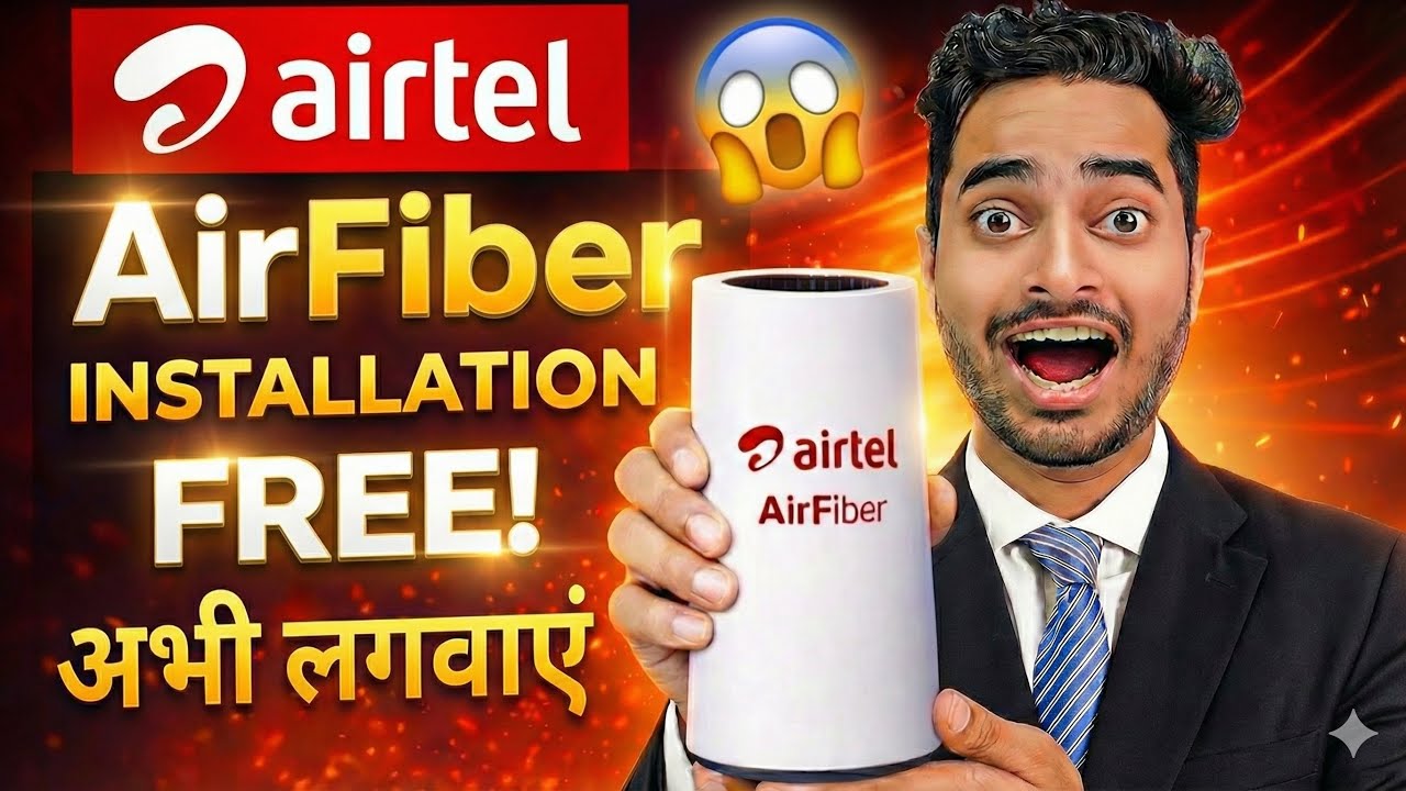 Airtel AirFiber Kaise Lagwaye | Airtel AirFiber Installation | Airtel Airfiber Plans, Review & Price