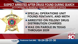 VIDEO: Randall County officials arrest suspect, report finding meth and fentanyl during search