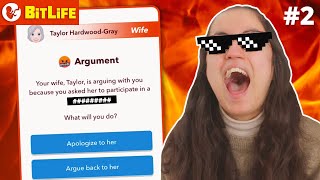 I TRIED CHEATING BUT THEY CHEATED ON ME FIRST *how to suck at life* | BitLife Life Simulator #2