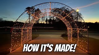 How This DIY Driveway Arch Was Made!