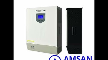 Inverter Hybrid Techfine VT series PSW LF 10kVA dan 12kVA 48V, MPPT 120A 10000VA 12000VA.