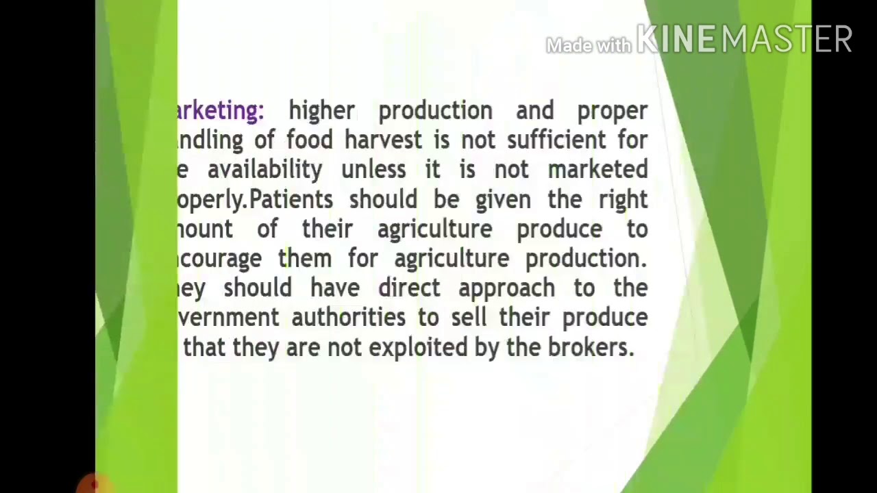 BHSc III Yr, Community nutrition,Food availability factors