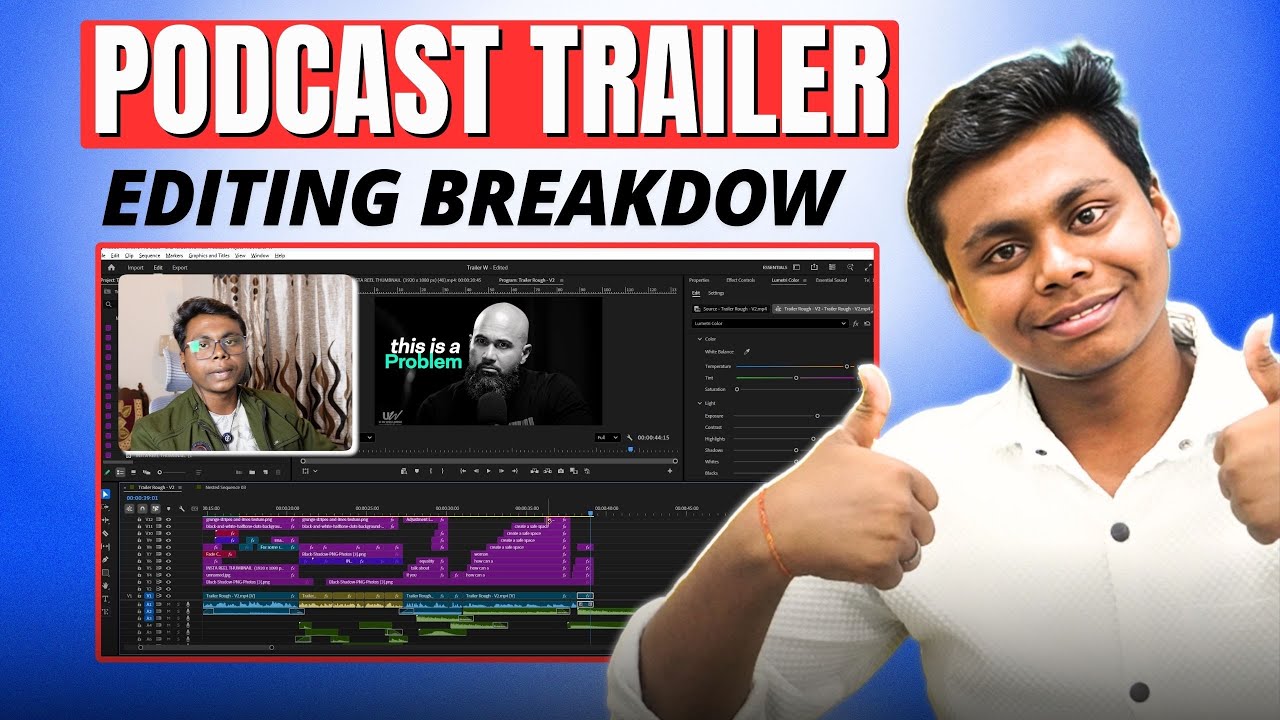 podcast trailer editing Breakdown for beginner Editor | Simple & Easy way | Vicky Washav