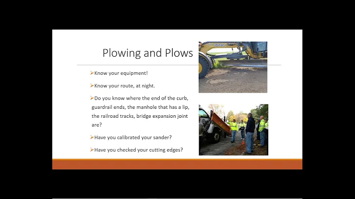 Winter Maintenance and Survival Webinar Series Part 2