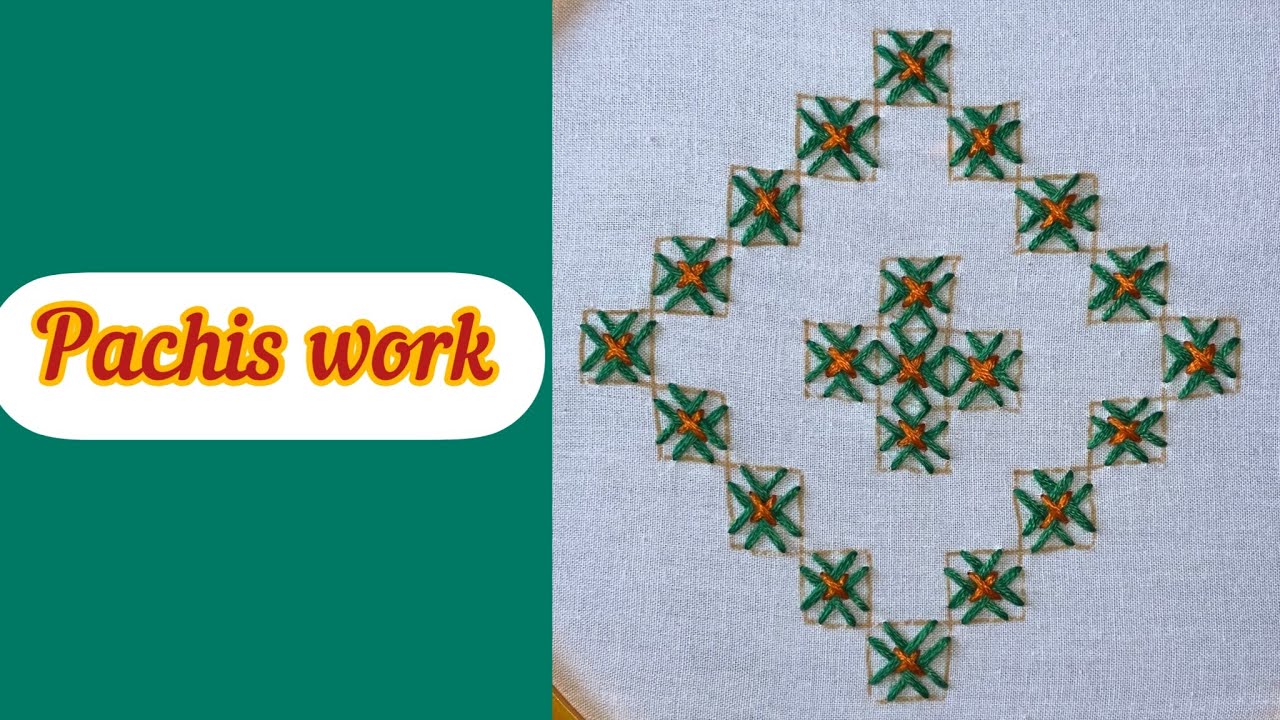 Pachis work |Traditional Embroidery of Andhra Pradesh | Easy hand embroidery work for beginners