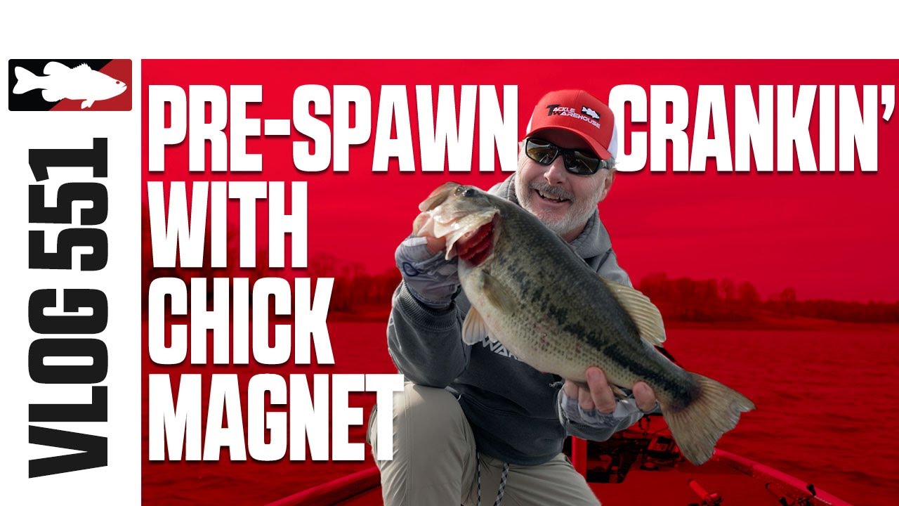 Pre-Spawn Cranking the Strike King Chick Magnet Flat Sided