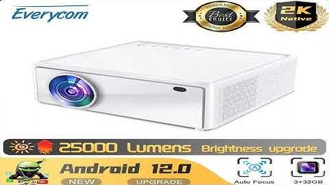 Everycom-proyector 2K E700 Pro 2560x1440p, 4K, Android 12, Smart tv para cine en casa, pro