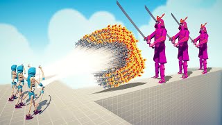 GIANT SAMURAI COLOR PACK ARMY vs EVERY GOD - Totally Accurate Battle Simulator TABS