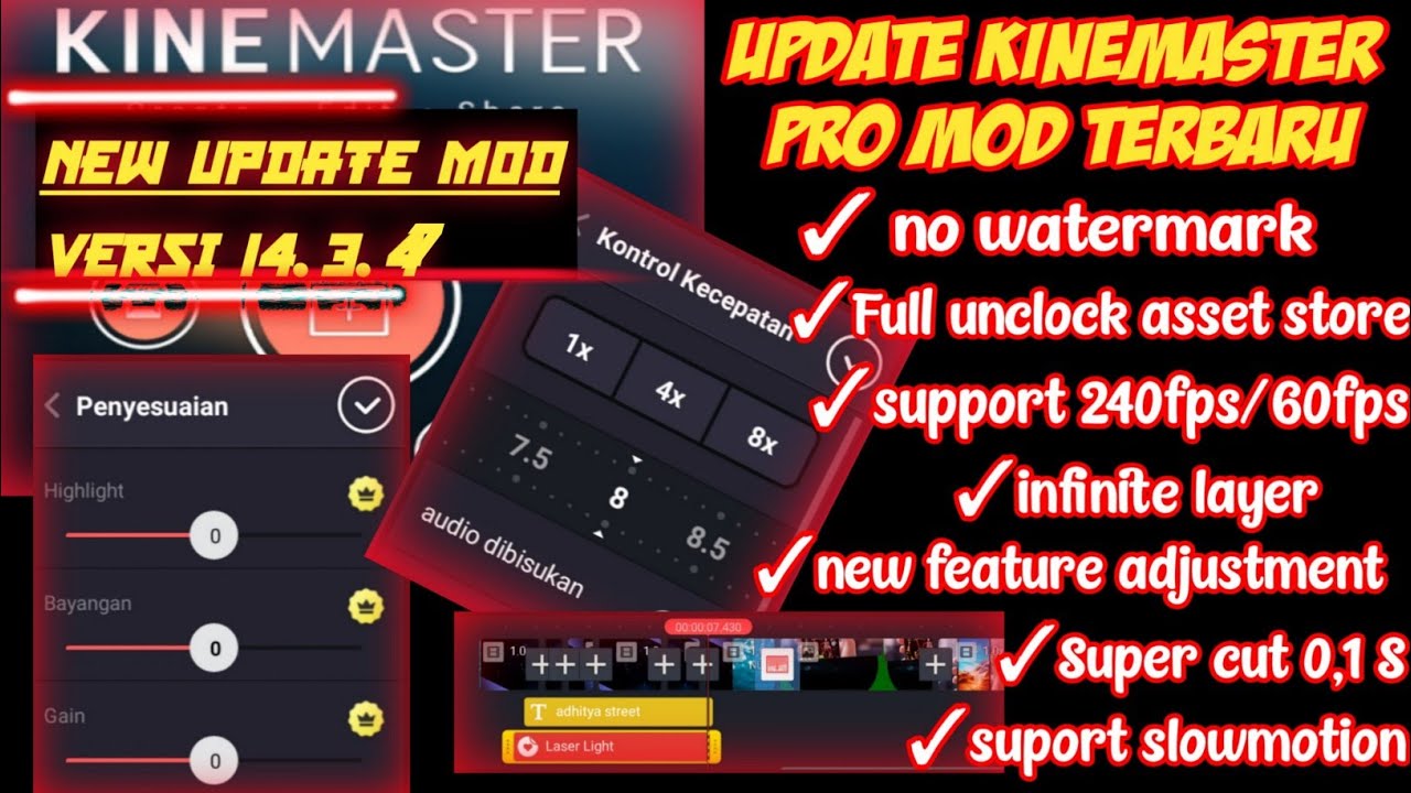 KINEMASTER Pro apk mod terbaru 2020 v 4.13.7 Indonesia 4K