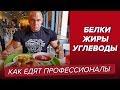 Бжу , белки жиры углеводы. Питание профессионалов