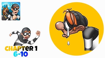 Robbery Bob -Gameplay Walkthrough  Chapter 1; Level 6-10 :Bonus (iOS, Android)