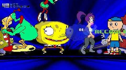 MUGEN Request: Team Spongebob V2 Vs Team Clarence (4v4 Simul)
