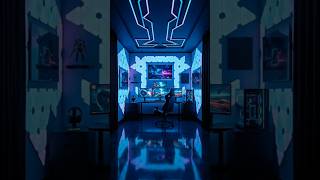 Luxury Neon Gaming Room Makeover Futuristic LED Gaming Setup Transformation #neongame #gamingroom
