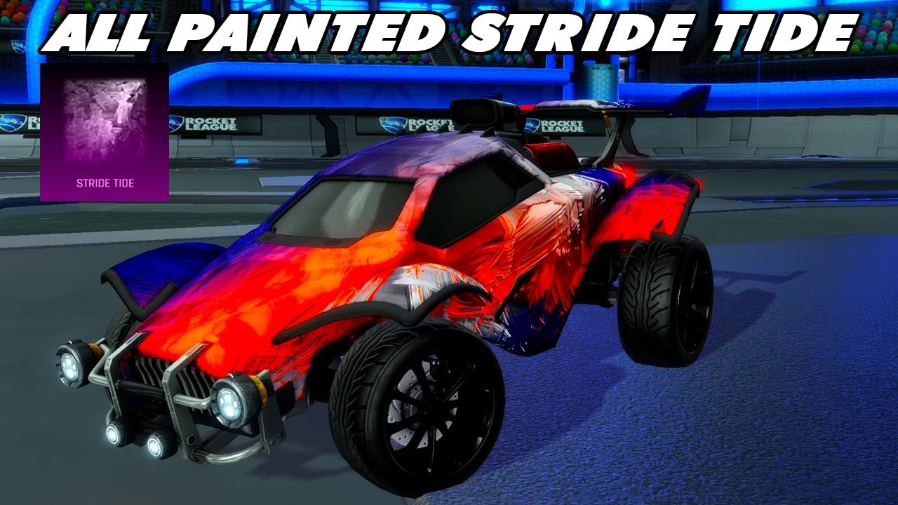 All *NEW* Painted Season 5 Black Market Decal "STRIDE TIDE" Rocket
